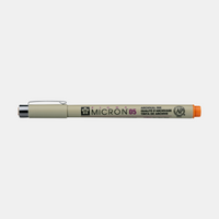 Sakura Pigma Micron 05 fineliner 0,45 mm – sada 6 barev – Oranžová