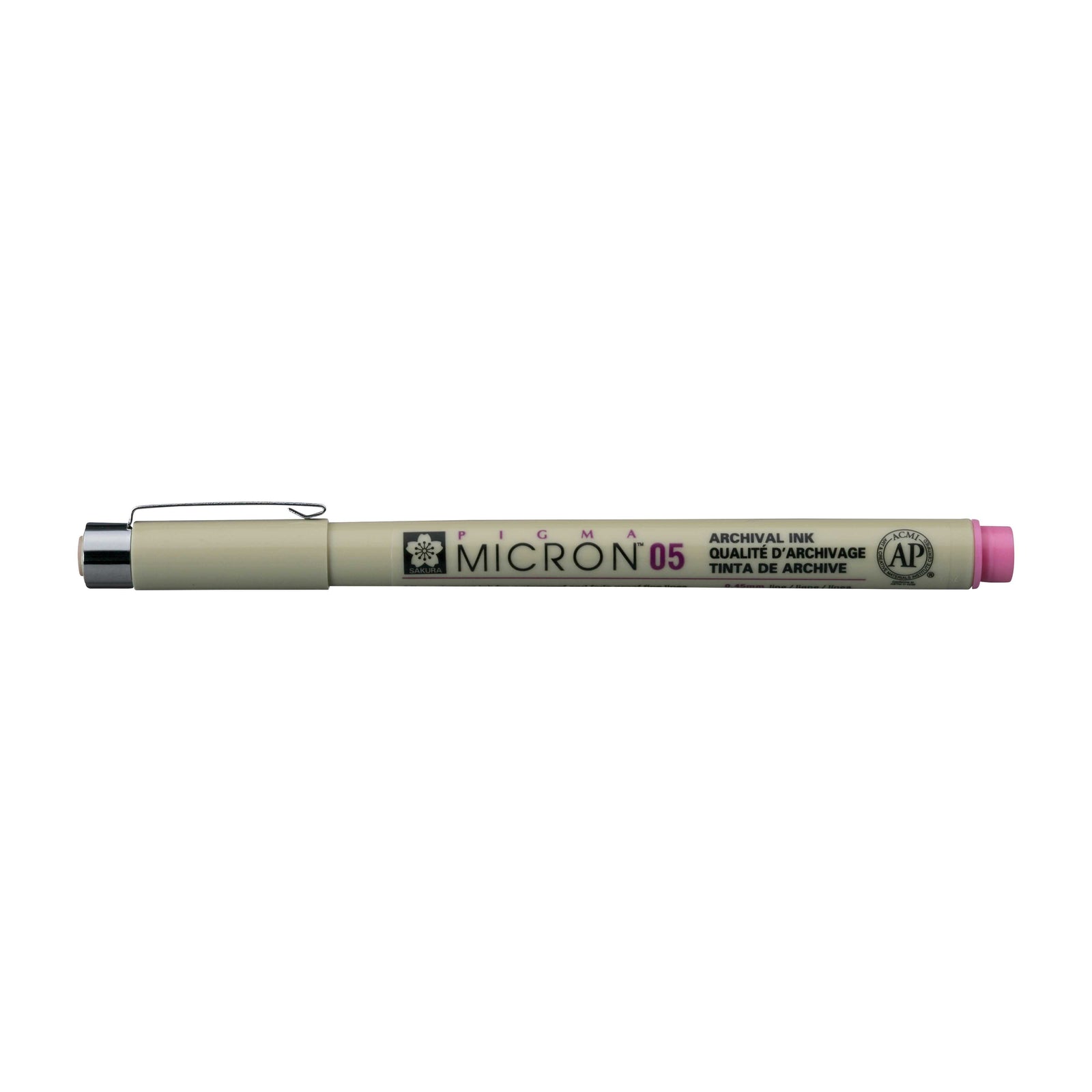 Sakura Pigma Micron 05 fineliner 0,45 mm – sada 6 barev – Růžová