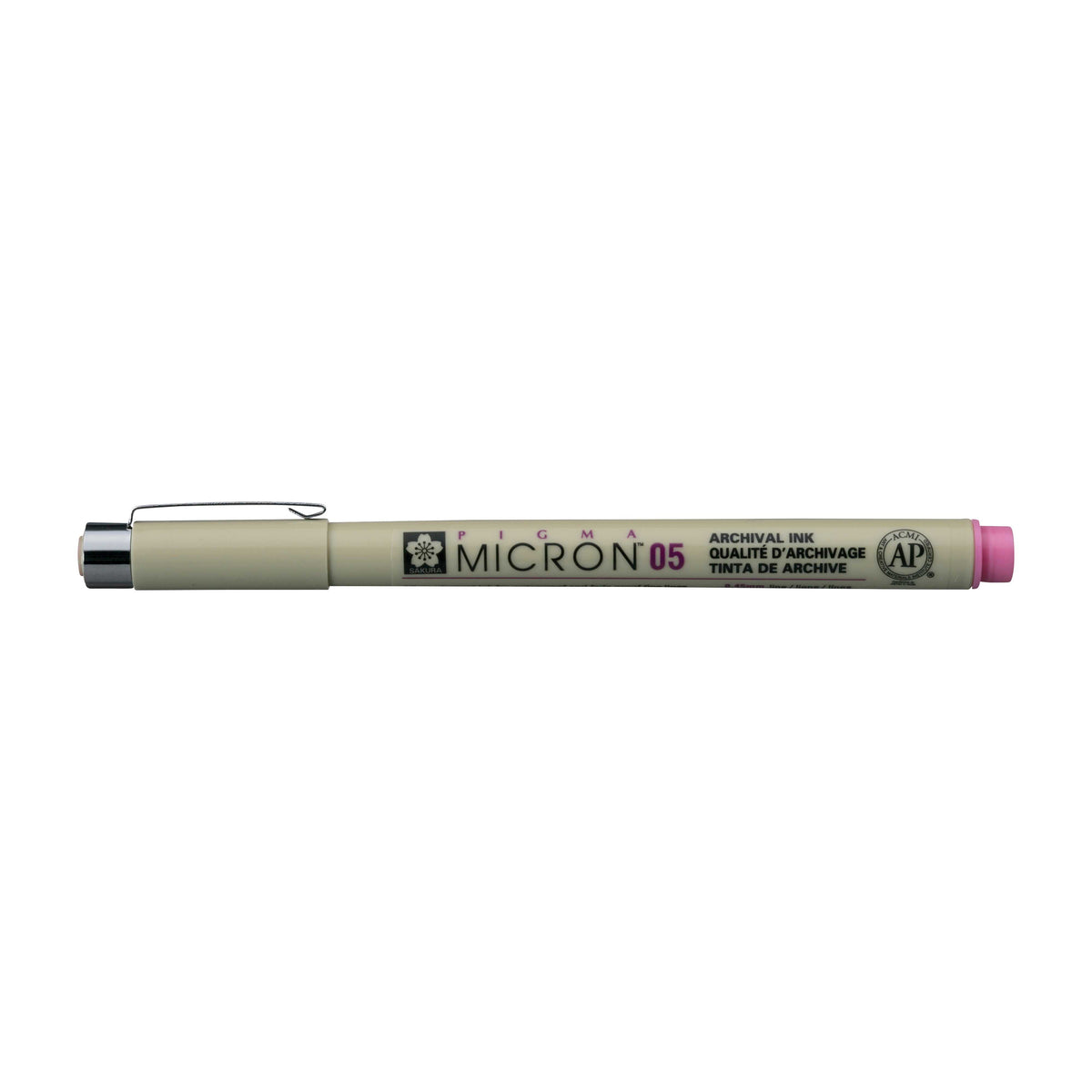 Sakura Pigma Micron 05 fineliner 0,45 mm – sada 6 barev – Růžová