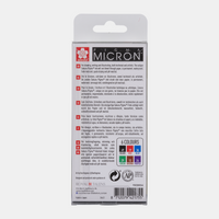 Sakura Pigma Micron 05 fineliner 0,45 mm – sada 6 barev