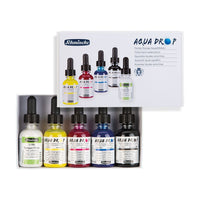 Schmincke AQUA DROP sada v kartonovém obalu, 5 x 30 ml (primární barvy) + krycí bílá
