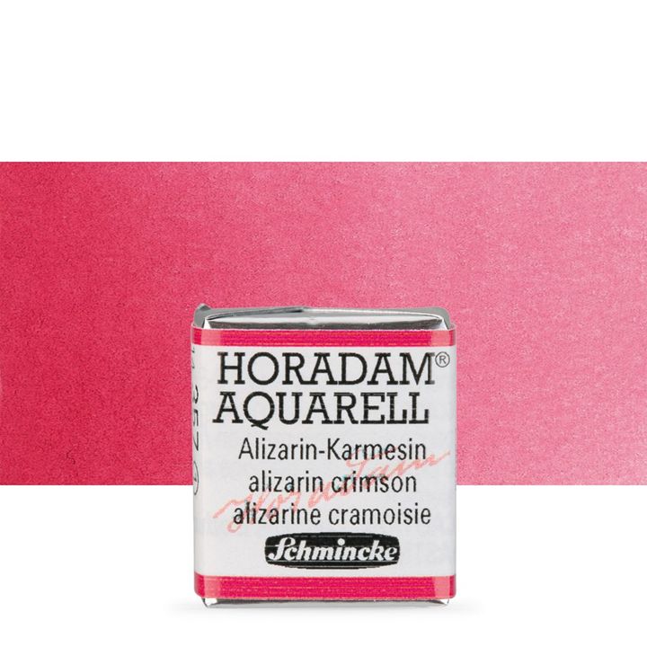 Schmincke Horadam akvarelové barvy v poloviční pánvičce – 357 alizarin crimson