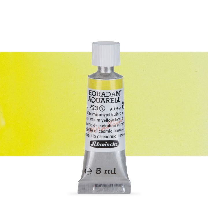 Schmincke Horadam akvarelové barvy v tubě 5 ml – 223 cadmium citronovožltá