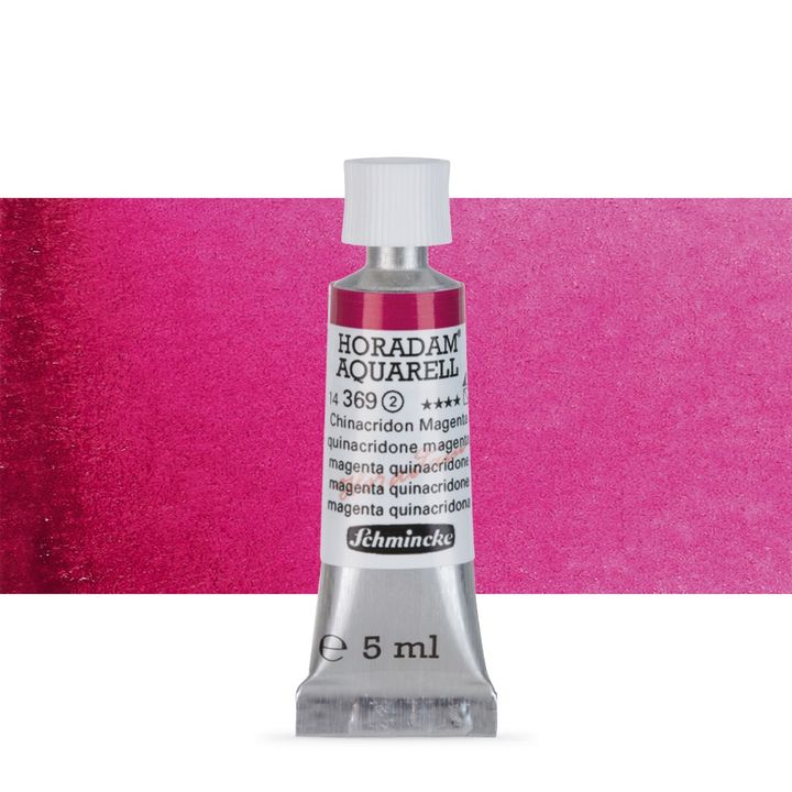 Schmincke Horadam akvarelové barvy v tubě 5 ml – 369 quinacridone magenta