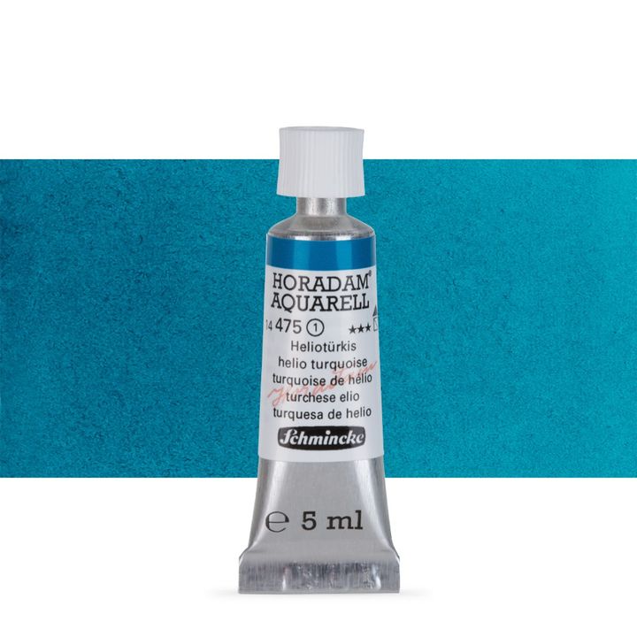 Schmincke Horadam akvarelové barvy v tubě 5 ml – 475 helio tyrkysová