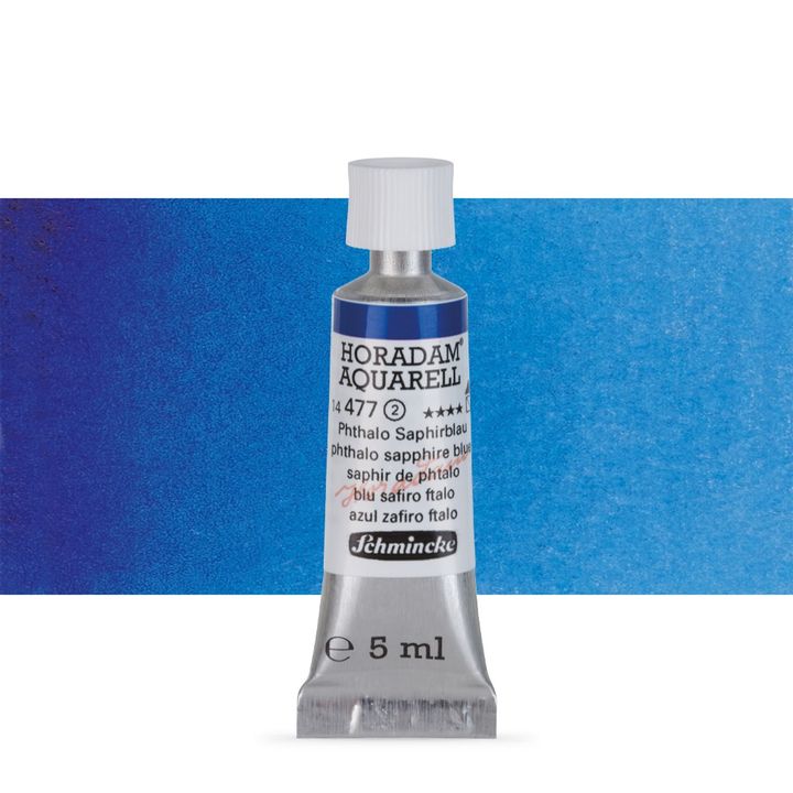 Schmincke Horadam akvarelové barvy v tubě 5 ml – 477 phthalo sapphire blue