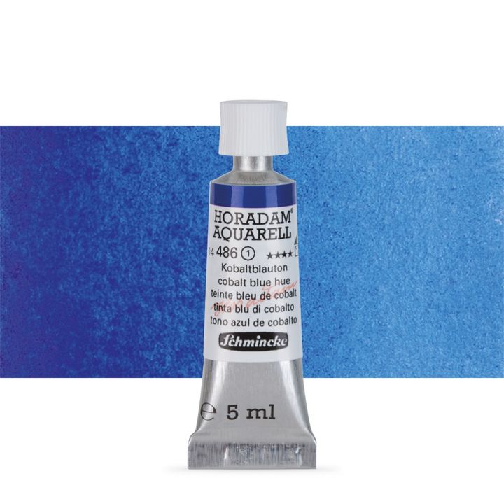 Schmincke Horadam akvarelové barvy v tubě 5 ml – 486 kobaltovomodrá hue