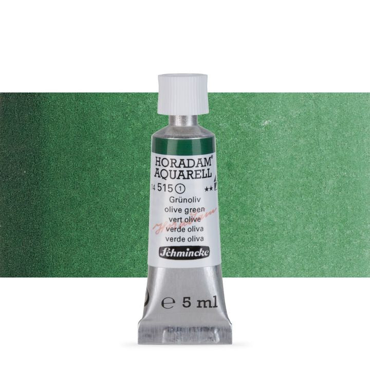 Schmincke Horadam akvarelové barvy v tubě 5 ml – 515 olivovozelená