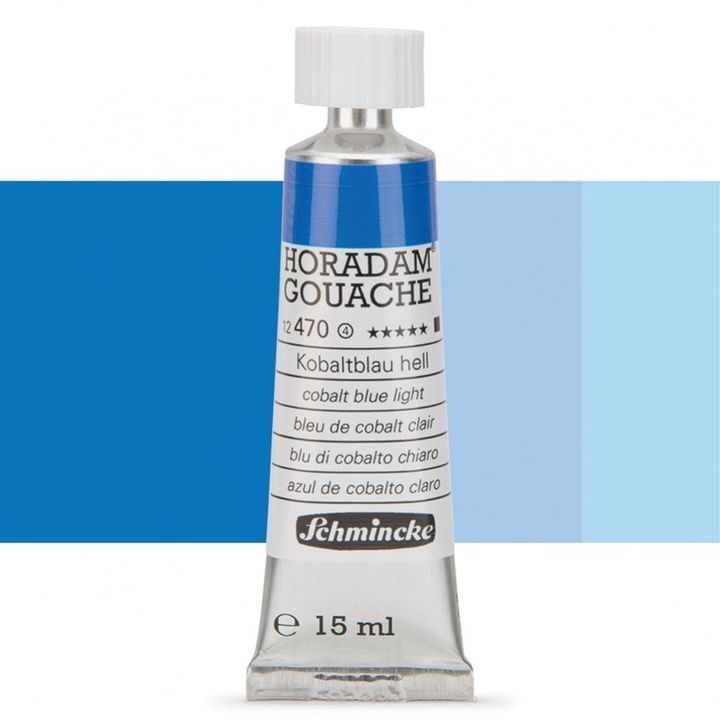 Schmincke Horadam Gouache 15ml – 470 svetlá kobaltovomodrá