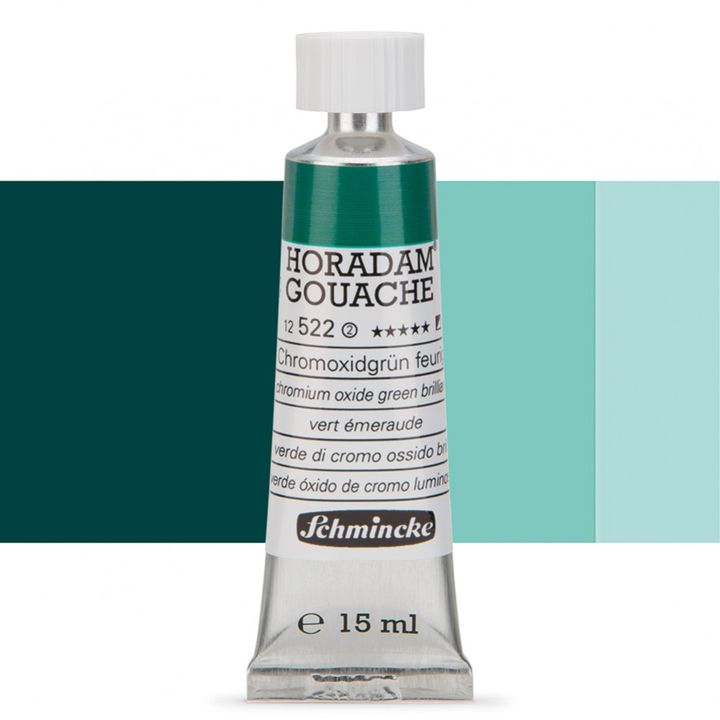 Schmincke Horadam Gouache 15ml – 520 helio zelenomodrastá