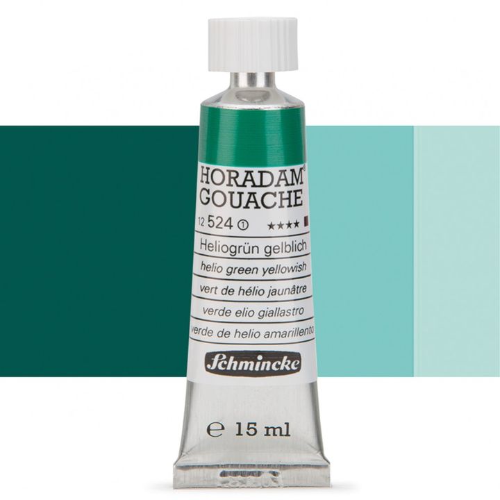 Schmincke Horadam Gouache 15ml – 524 helio zelenožltá