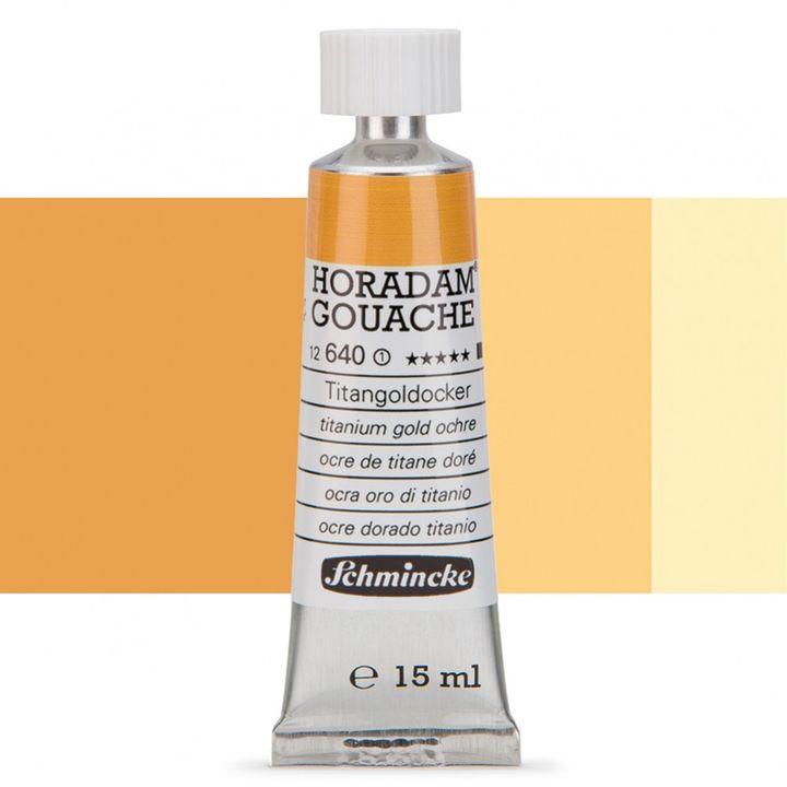 Schmincke Horadam Gouache 15ml – 640 titánovozlatá ochre