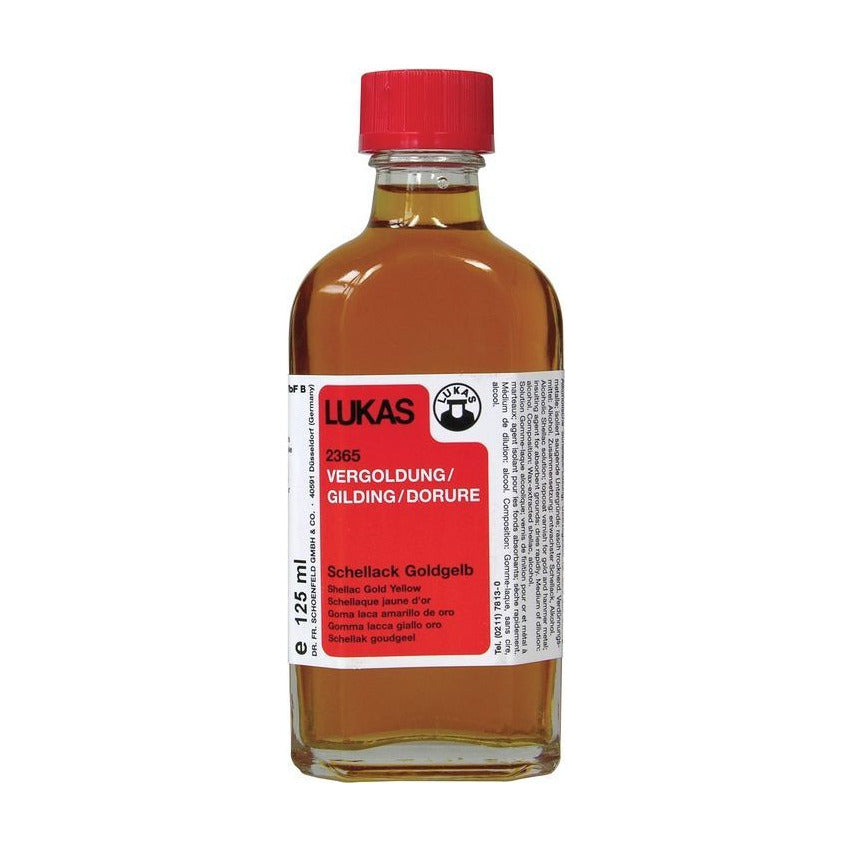 Šelakové médium LUKAS Shellac Solution zlatožluté 125 ml