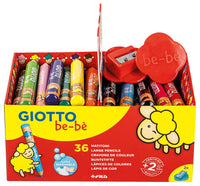 Silné kulaté pastelky GIOTTO be-bè školní balení
