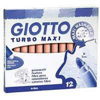 Silné vypratelné fixy GIOTTO Turbo Maxi 5 mm – tělová růžová