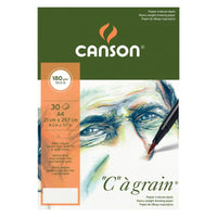 Skicák CANSON C a grain 180 g - 30 listů, A5, kroužková vazba