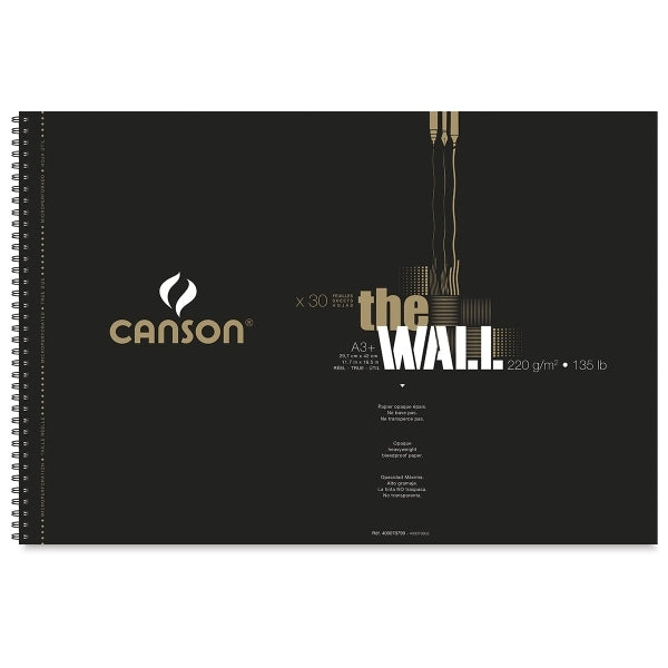 Skicák Canson The Wall 220 g 30 listů A3+ kroužková vazba