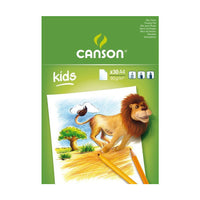Skicovací blok CANSON Kids 90 g/m² – 30 listů, formáty A5 – A4