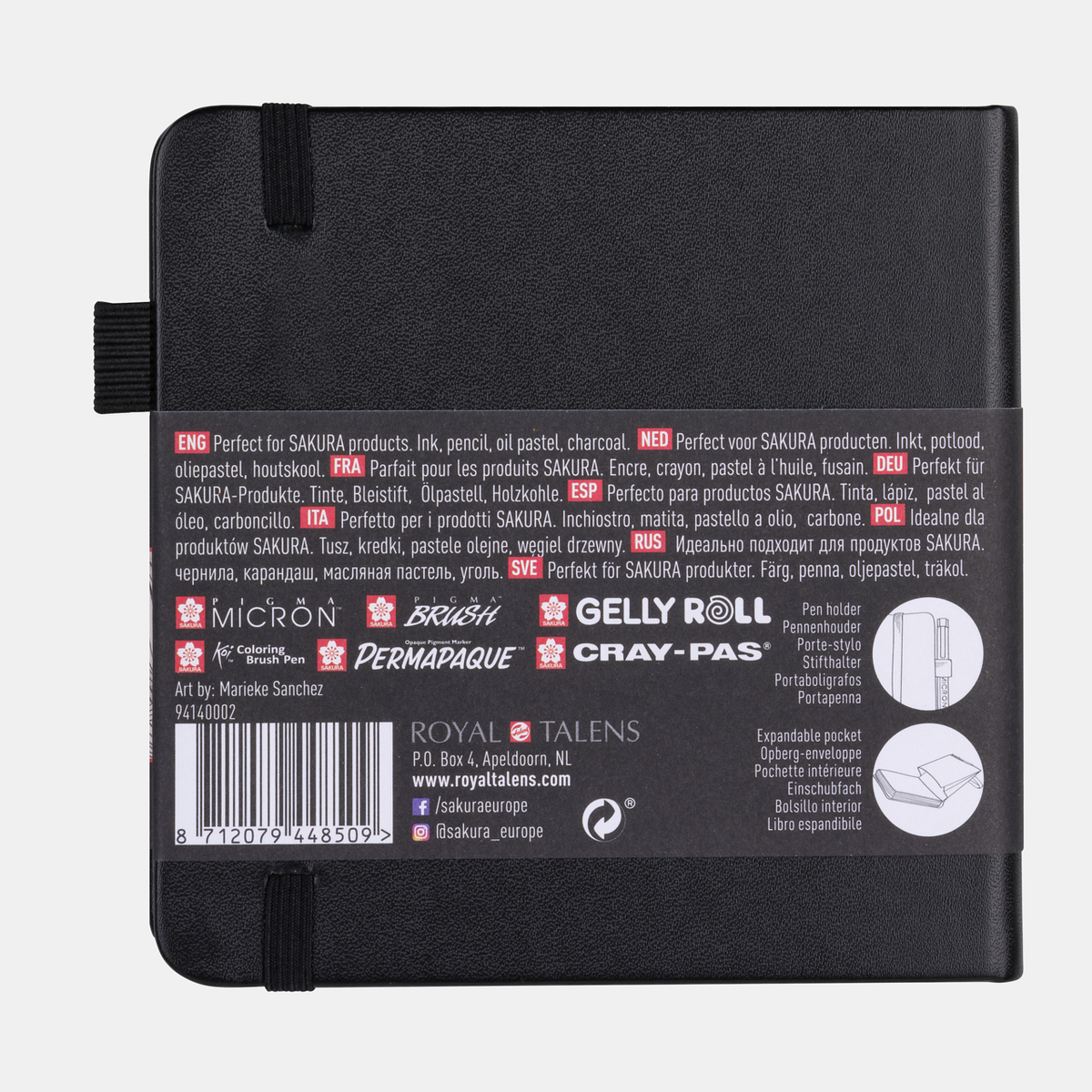 Skicovací blok SAKURA 140 g/m² – 80 listů, 9 – 21 cm