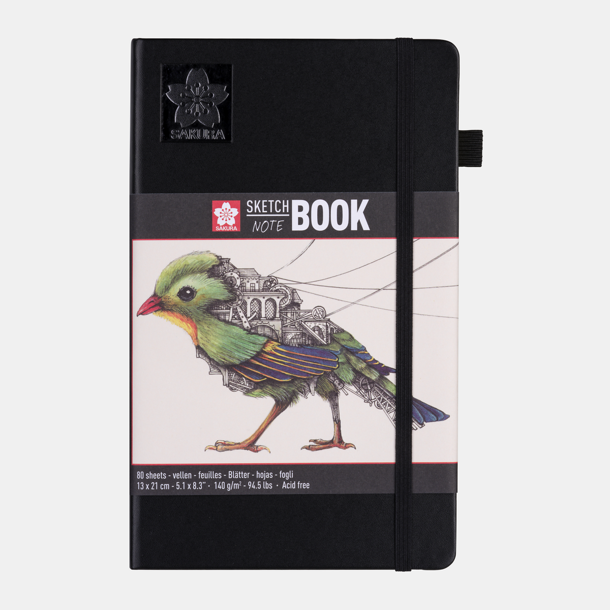 Skicovací blok SAKURA 140 g/m² – 80 listů, 9 – 21 cm