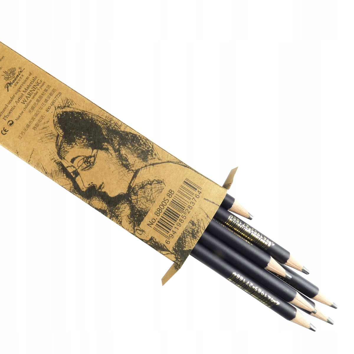 Sada grafitových tužek Phoenix H – 12 ks