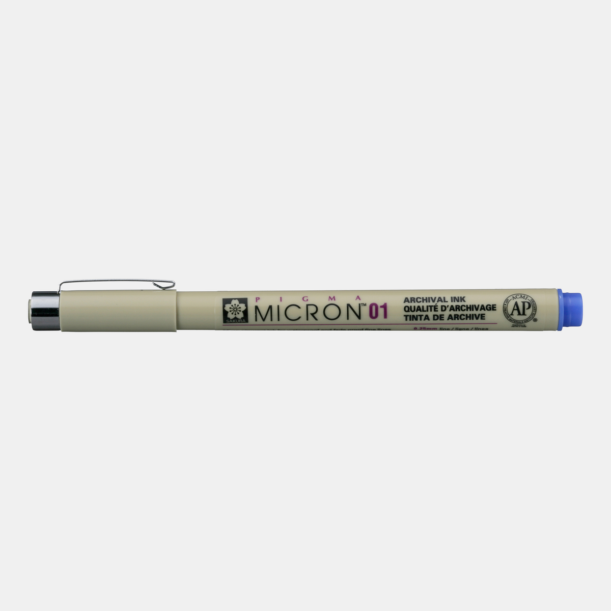 Technické pero SAKURA Pigma Micron BLUE – 01 0,25 mm
