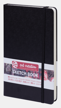 Skicovací blok ROYAL TALENS Art Creation Black 13 x 21 cm, 140 g, 90 listů, pevná vazba