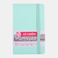 Skicovací blok Talens Art Creation Mint 9 x 14 cm, 140 g, 80 listů - pevná vazba