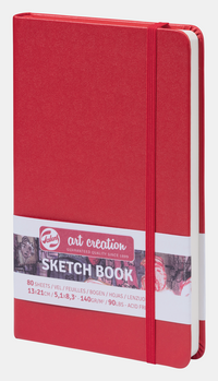 Skicovací blok Talens Art Creation Red 13 x 21 cm, 140 g, 80 listů, pevná vazba