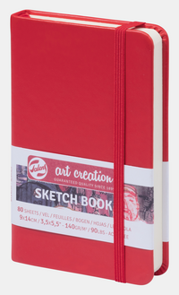 ROYAL TALENS skicovací blok Talens Art Creation Red 9 x 14 cm 140 g 80L pevná vazba