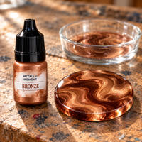 Tekutý metalický pigment do pryskyřice 5 ml – bronzová