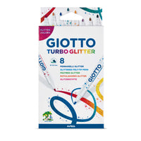 Třpytivé fixy GIOTTO Turbo Glitter 8 ks - 2,8 mm