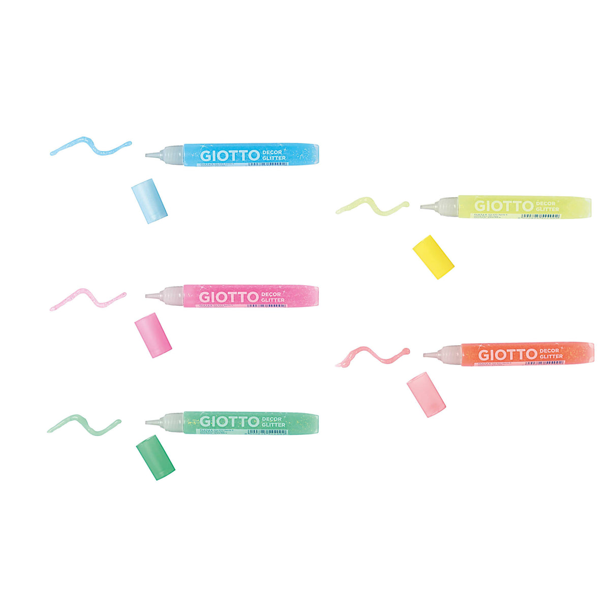 Třpytivé lepidlo GIOTTO Glitter Glue neonové barvy 5 x 10 g