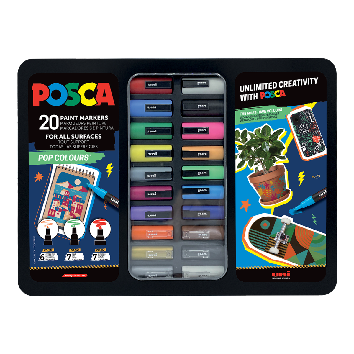 Posca sada popisovačů mix
