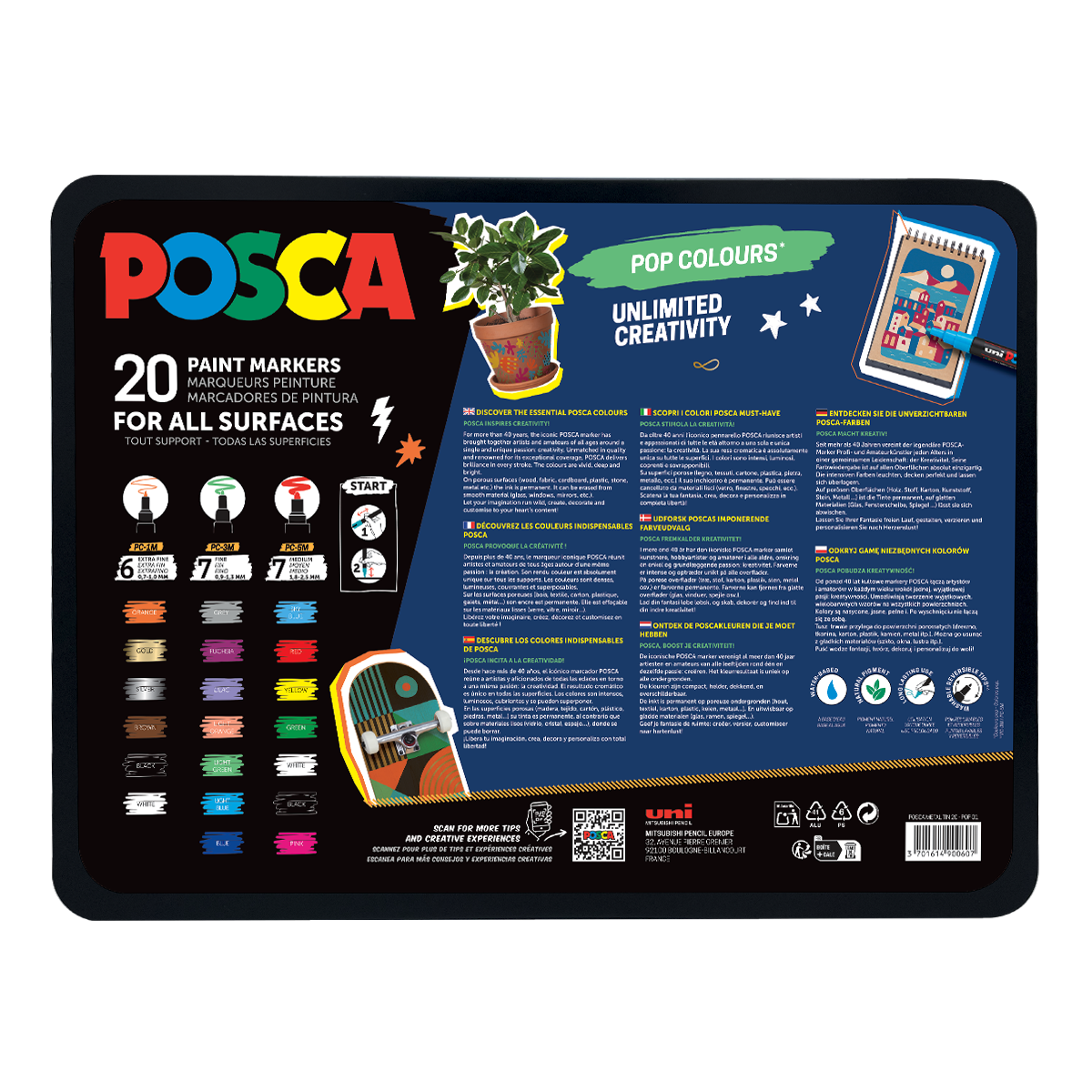 Posca sada popisovačů mix