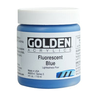GOLDEN Heavy Body Fluorescenční akrylová barva – 4605 modrá