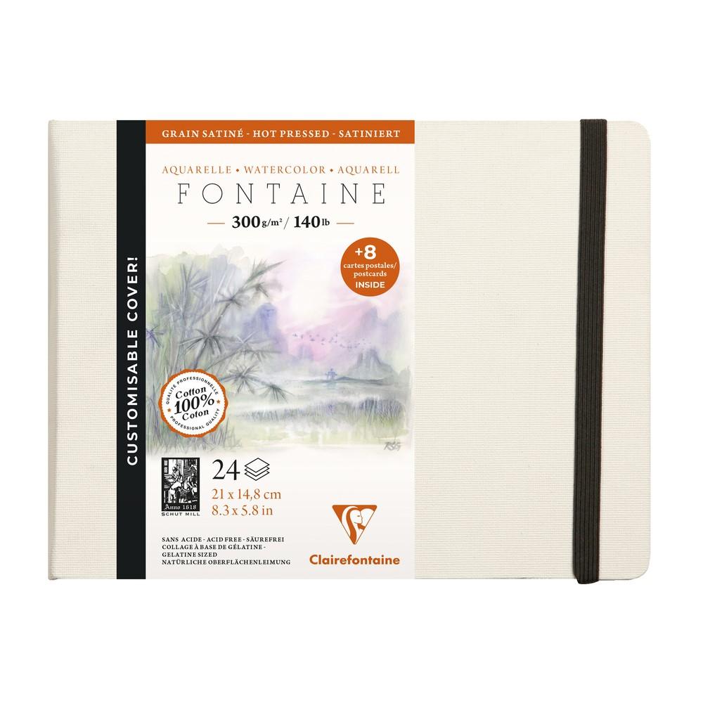 Clairefontaine Fontaine akvarelová kniha HP 300 g 24L pevná vazba