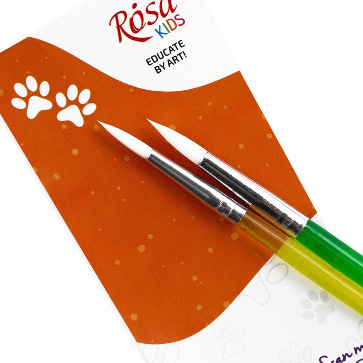 Sada štetcov ROSA Kids 2 ks syntetické | okrúhle č. 6, 8