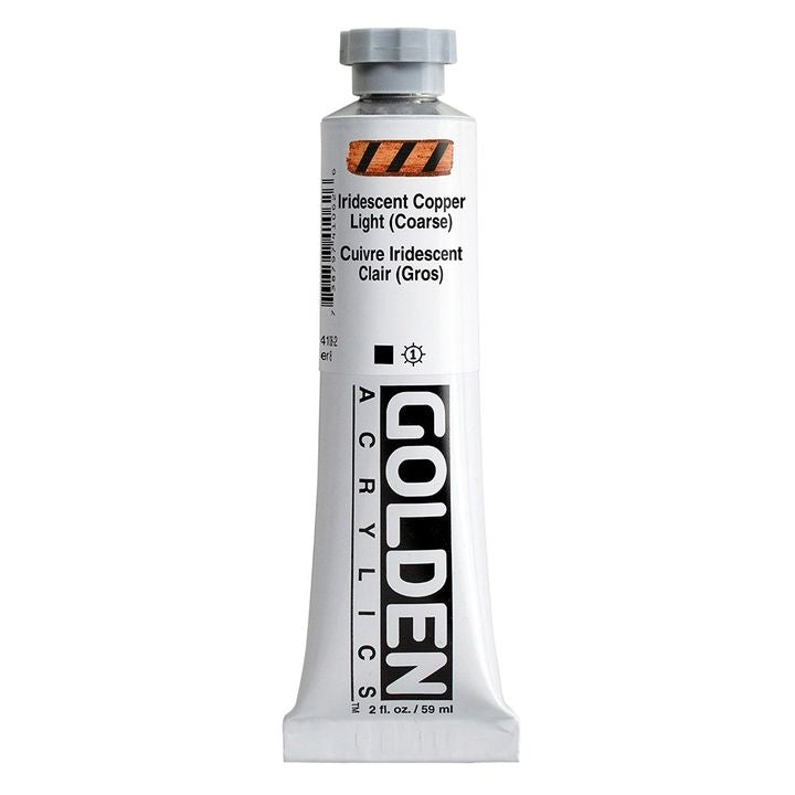 Iridescentní akrylová barva GOLDEN Heavy Body – 4106 měděné světlo