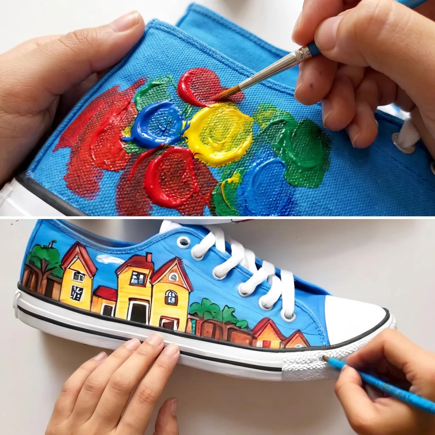 Malování vzoru barvou na textil ARTMIE Cacadu