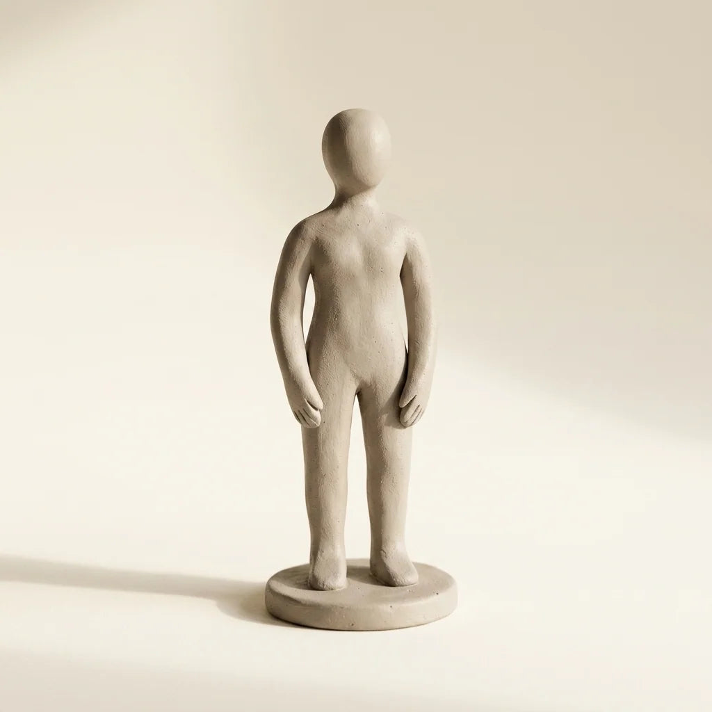 Ručně modelovaná figurka postavy z hmoty Clay with me