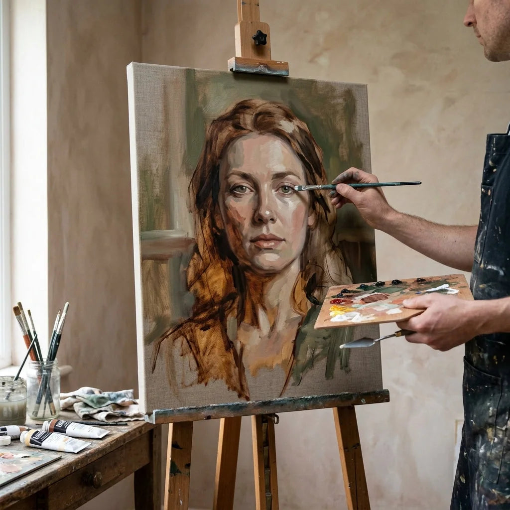 Akrylová malba na malířském plátně ECO ARTMIE