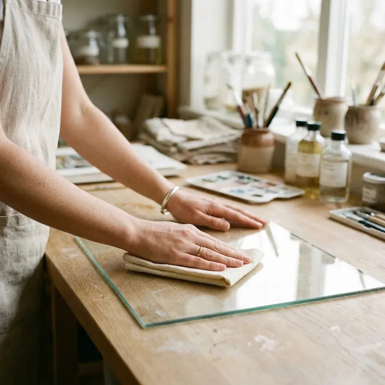 Odmastění hladkého povrchu před malováním