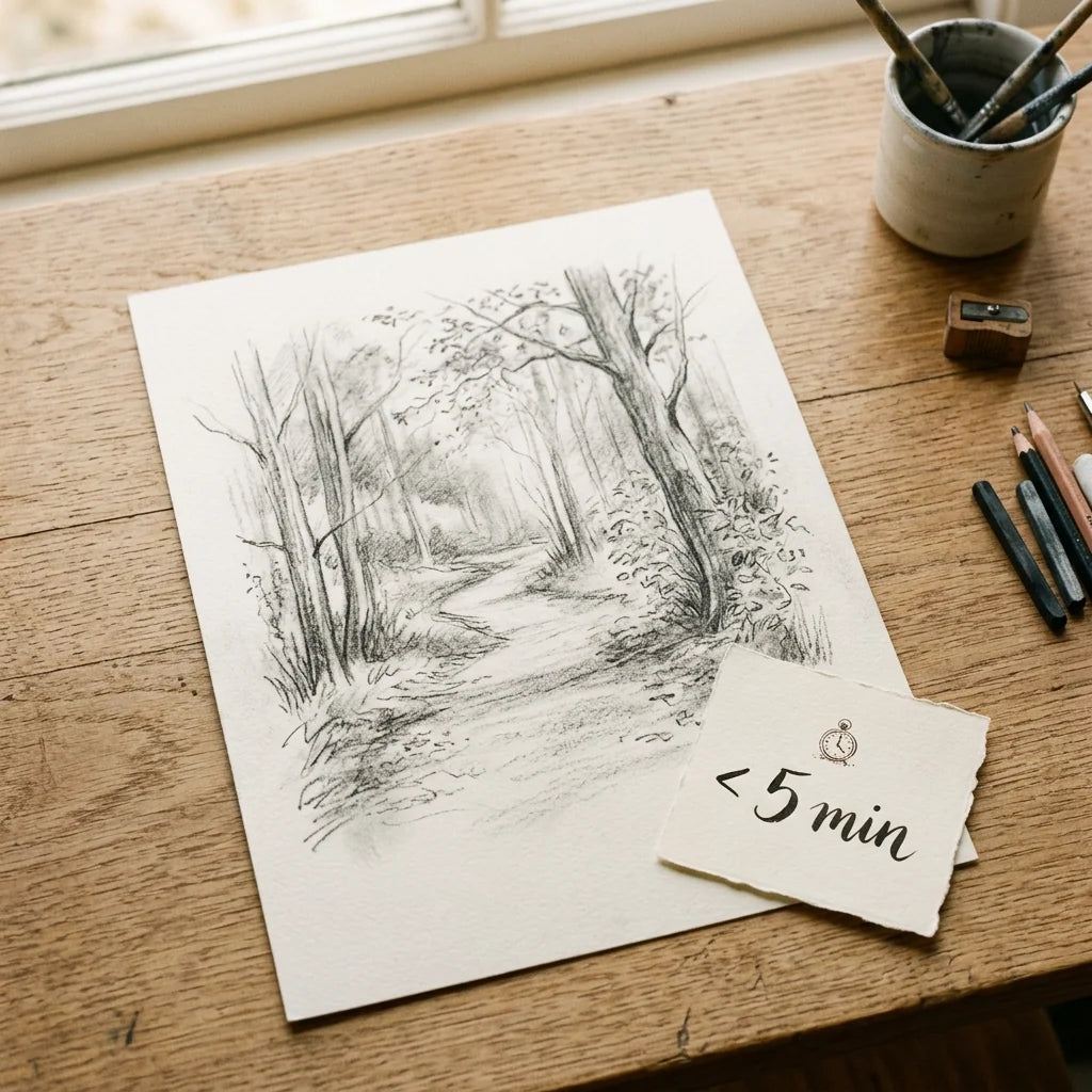 Kresba schne naplocho — do 5 minut