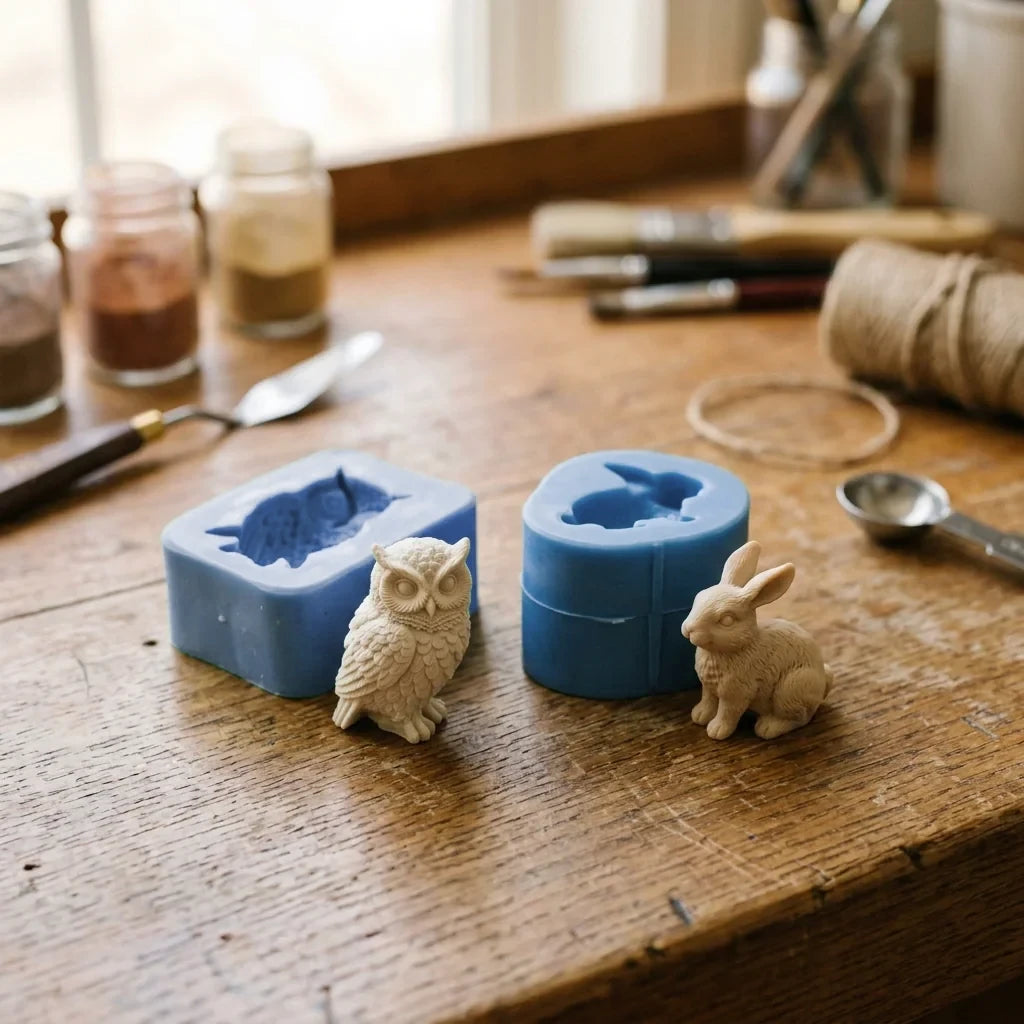 Figurky a miniatury odlité ze silikonové formy