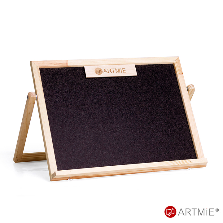 Dětská magnetická oboustranná tabule ARTMIE se stojanem 30 x 40 cm stolní stojan na křídu a magnet pro děti