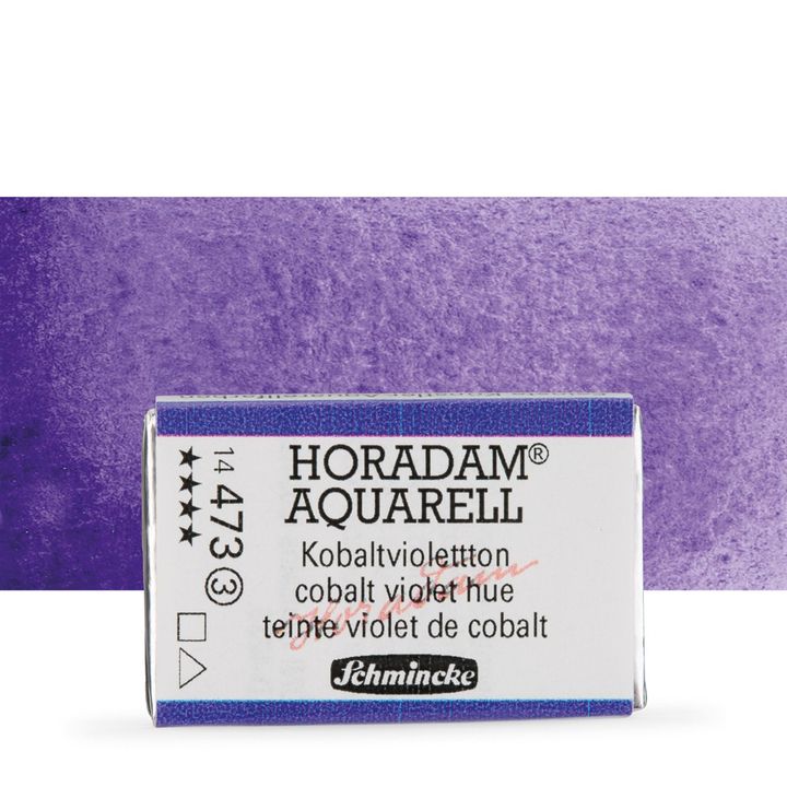 Schmincke Horadam akvarelové barvy v celé pánvičce | 473 cobaltovofialová hue profesionální akvarelové barvy