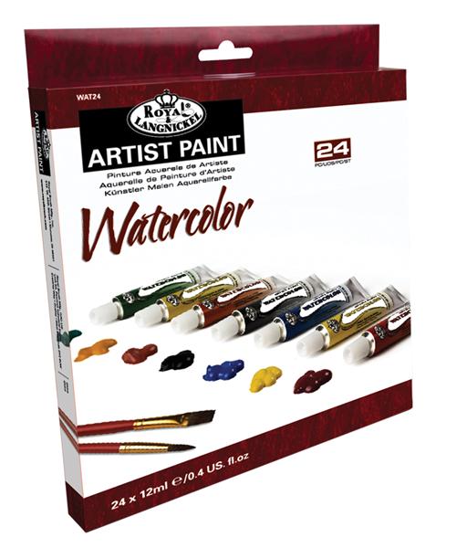 Akvarelové barvy ARTIST Paint 24x12ml Malířský set Royal & Langnickel