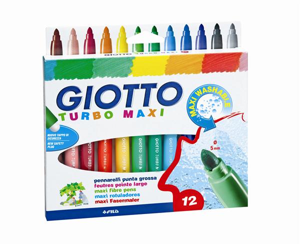 Markery GIOTTO TURBO MAXI / 12 barev markery