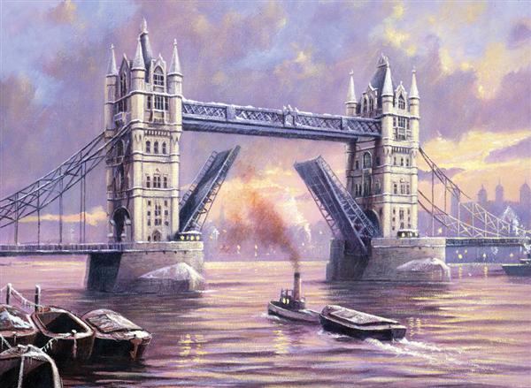 Kreativní set na malování - Tower Bridge A3 sada na malování podle čísel Royal & Langnickel